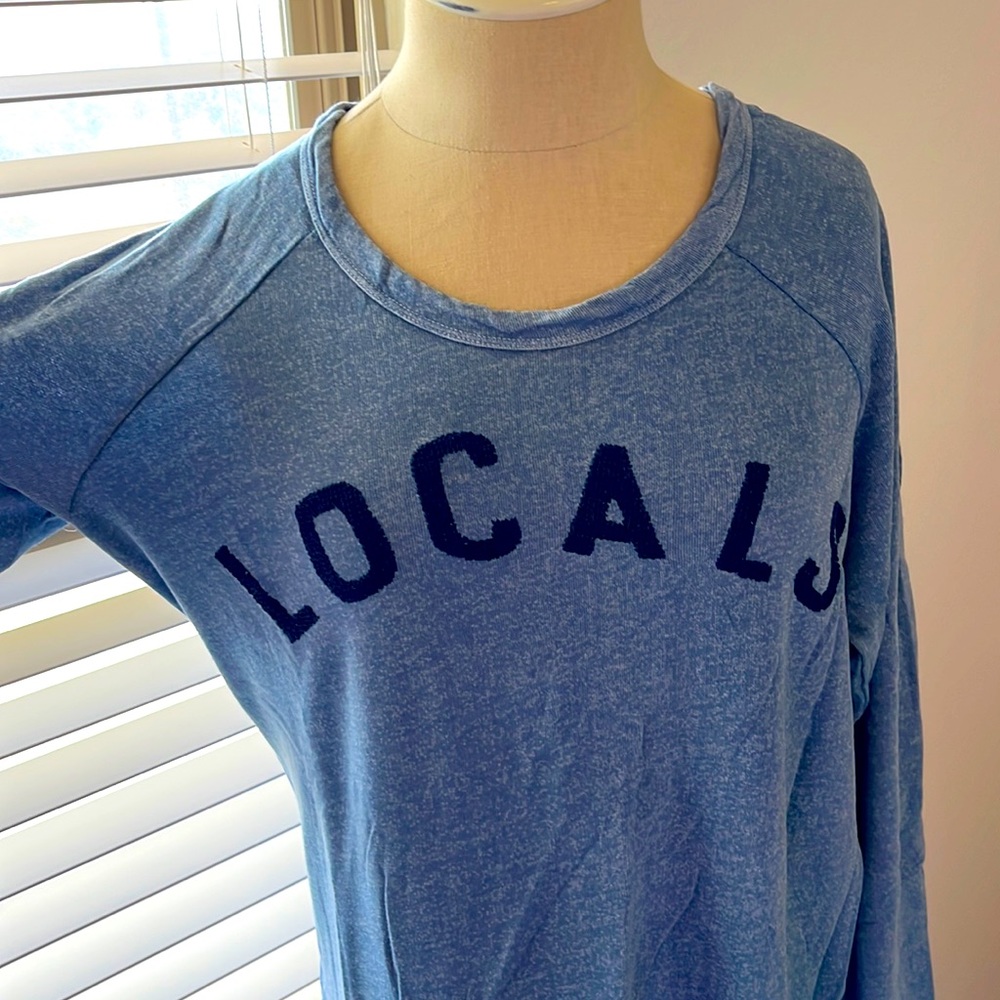 Sundry blue lightweight sweatshirt